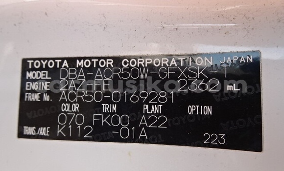 Acheter Occasion Voiture Toyota Estima Blanc à Beitbridge, Matabeleland South Acheter Occasion Voiture Toyota Estima Blanc à Beitbridge, Matabeleland South