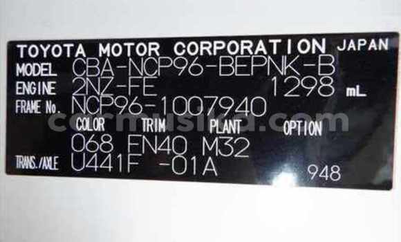 Acheter Occasion Voiture Toyota Belta Blanc à Beitbridge, Matabeleland South Acheter Occasion Voiture Toyota Belta Blanc à Beitbridge, Matabeleland South