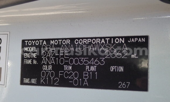 Acheter Occasion Voiture Toyota Mark X ZiO Blanc à Beitbridge, Matabeleland South Acheter Occasion Voiture Toyota Mark X ZiO Blanc à Beitbridge, Matabeleland South