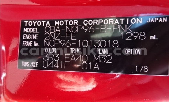 Acheter Occasion Voiture Toyota Belta Rouge à Beitbridge, Matabeleland South Acheter Occasion Voiture Toyota Belta Rouge à Beitbridge, Matabeleland South