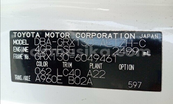 Acheter Occasion Voiture Toyota Mark X Blanc à Beitbridge, Matabeleland South Acheter Occasion Voiture Toyota Mark X Blanc à Beitbridge, Matabeleland South