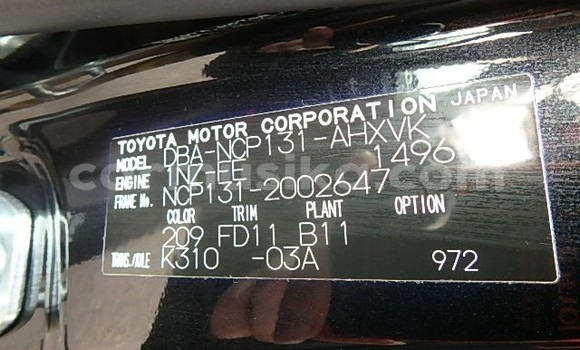 Acheter Occasion Voiture Toyota Vitz Noir à Beitbridge, Matabeleland South Acheter Occasion Voiture Toyota Vitz Noir à Beitbridge, Matabeleland South